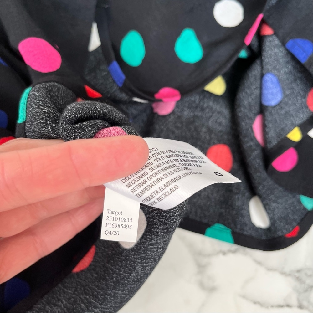 RIXO x Target Black Multi Color Polka Dot Halter Dress Plus Size 3X - Picture 12 of 14